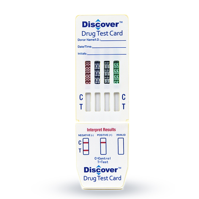 Discover - 4 Panel Dip Card (THC/COC/OPI/mAMP)